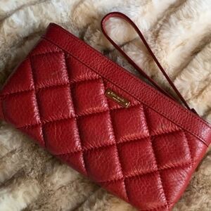 Kate Spade • Quilted Wristlet, Red